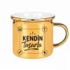 Kendin Tasarla Porselen Altın Enamel Kupa