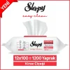 Sleepy Easy Clean Kiraz Çiçeği Yüzey Temizlik Havlusu 12X100 (1200 Yaprak)