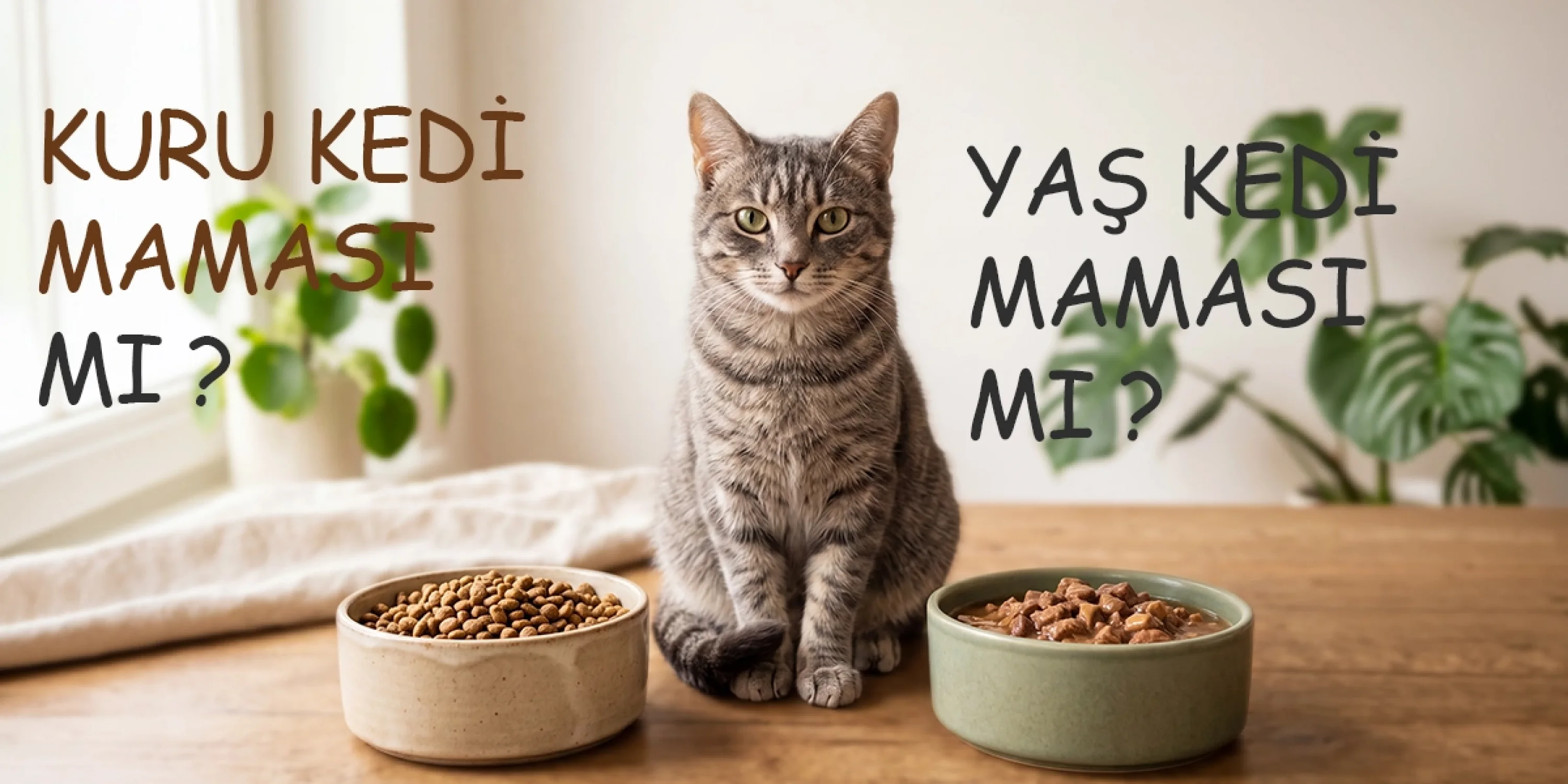 Kuru Kedi Maması mı Yaş Kedi Maması mı? Hangisi Daha İyi?