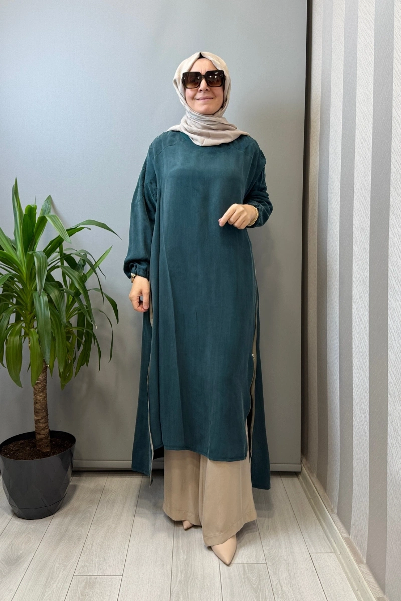 Misswhence İpek Tunik Yeşil 39031