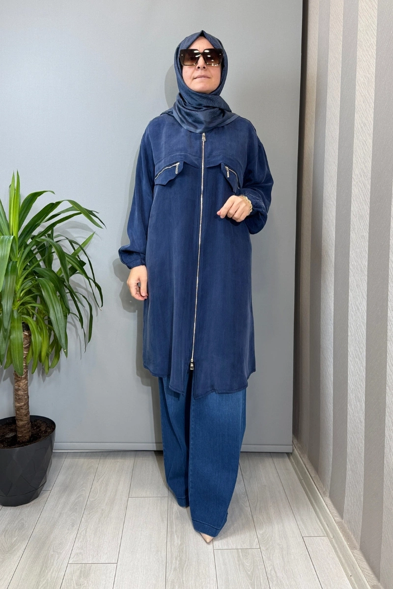 Misswhence Cupra İpek Kap İndigo 39310