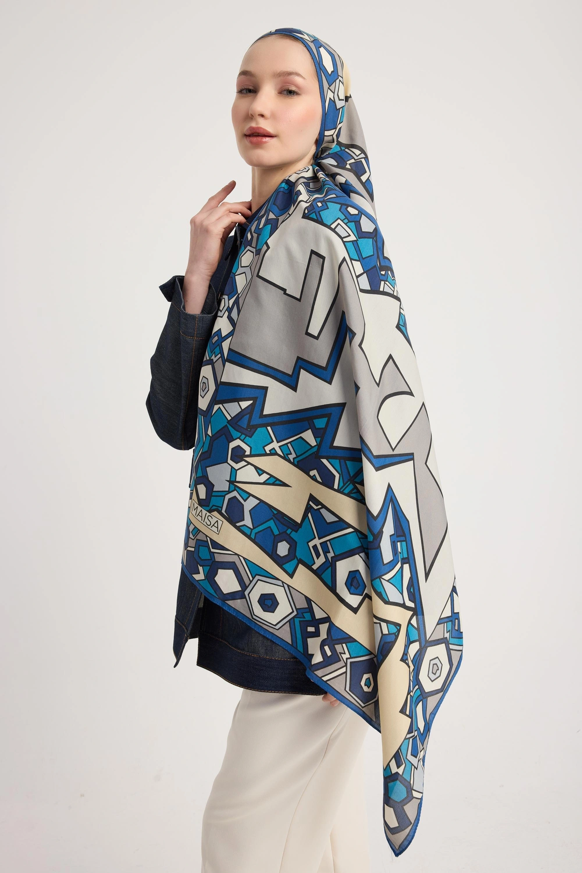 Maisa ALEV FLOŞ VİSKON ŞAL 70*190 CM - BEJ