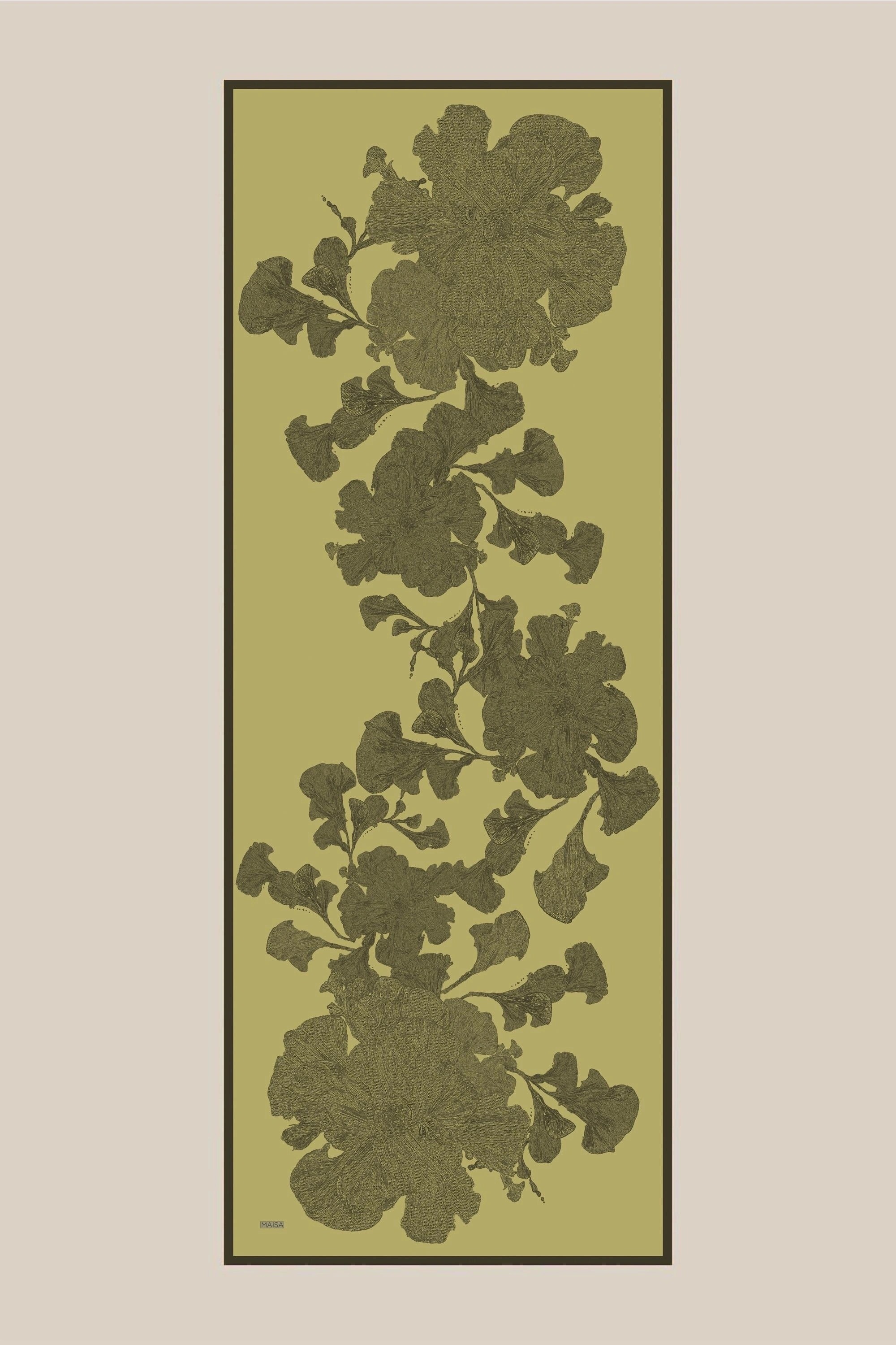 Maisa FARAH MULBERRY İPEK ŞAL 70*190 - HAKİ