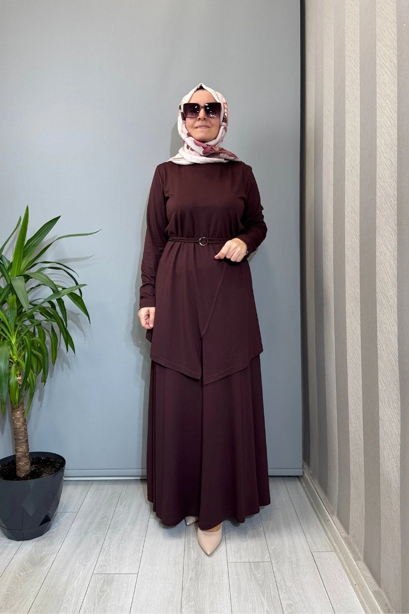 Almarwah Kemer Detaylı Takım Bordo 202968