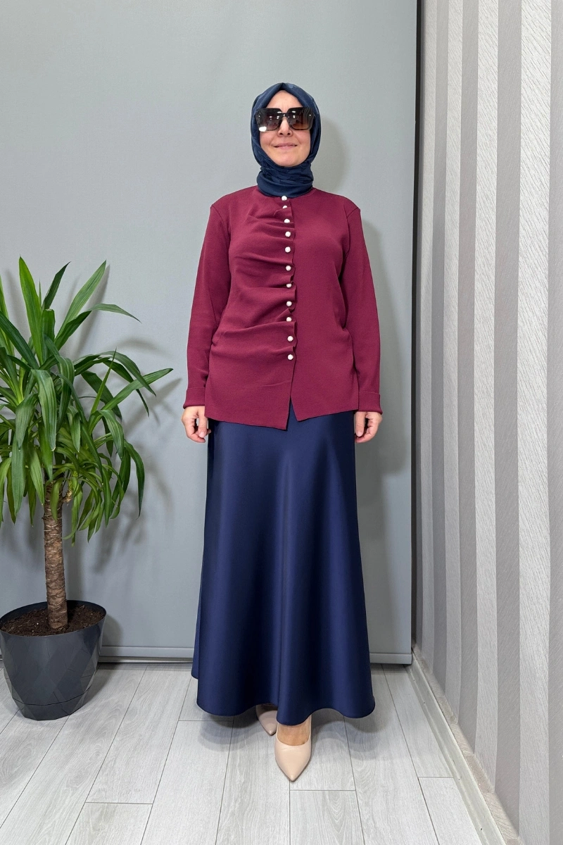 Ghisa Bluz Bordo 26KOBHRK3294