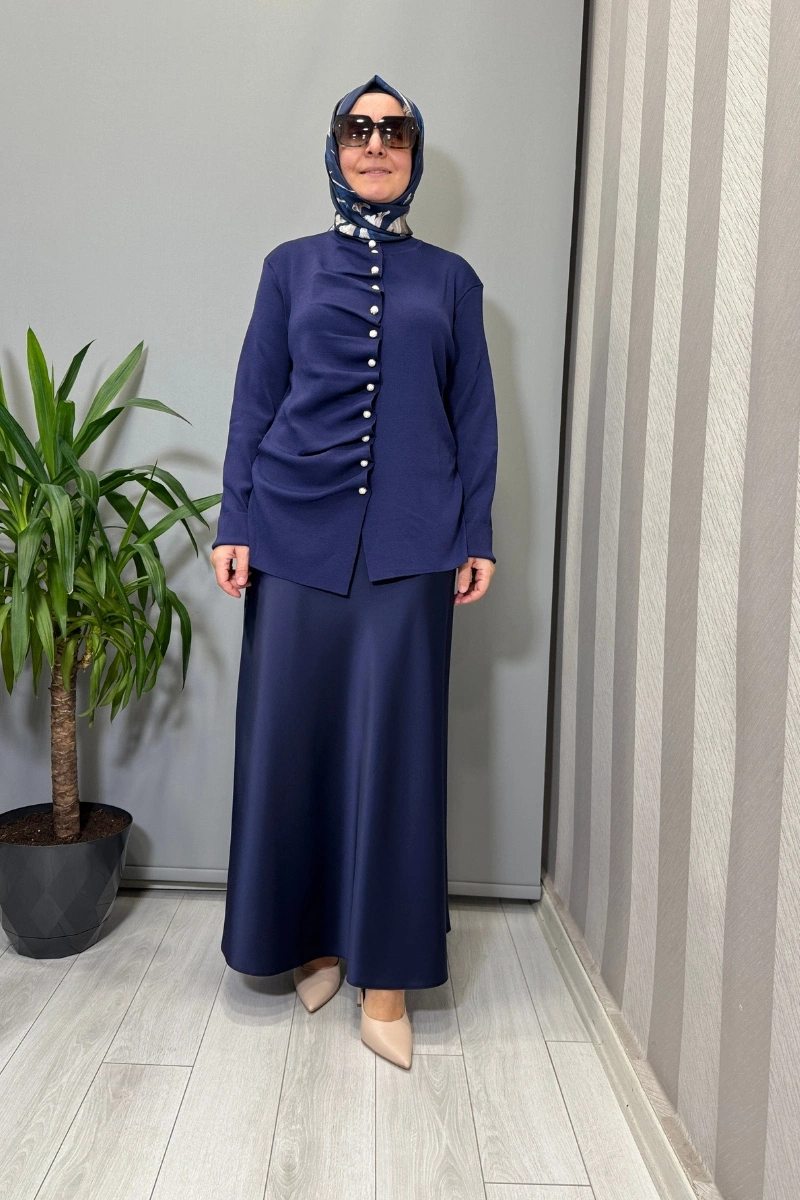 Ghisa Bluz Lacivert 26KOBHRK3294