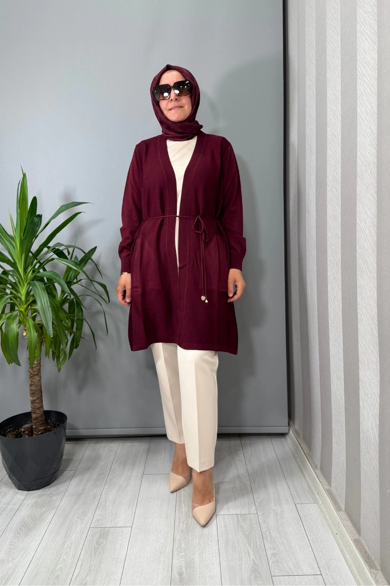 Ghisa Hırka Bordo 26KOBHRK3185