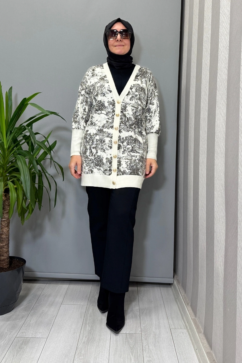 Ghisa Hırka Beyaz 26KGSHRK3336