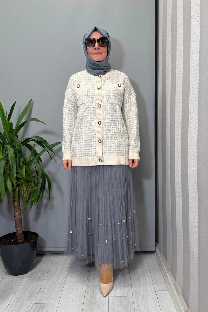 Ghisa Hırka Ekru 26KGSHRK3307