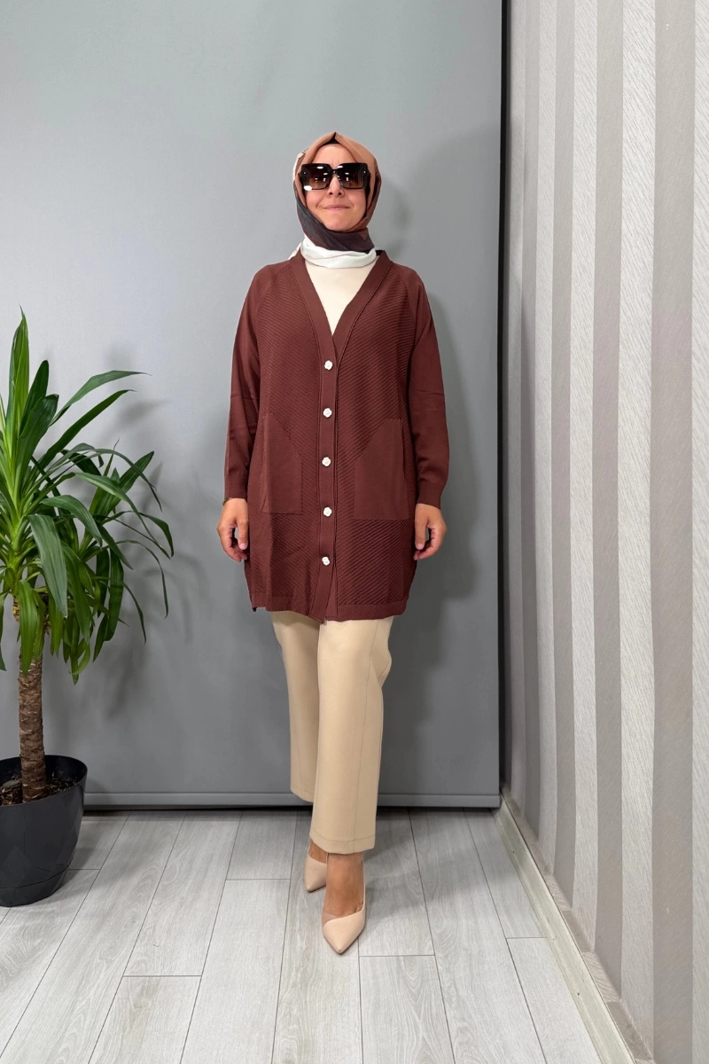 Ghisa Hırka Kahve 26KOBHRK3184
