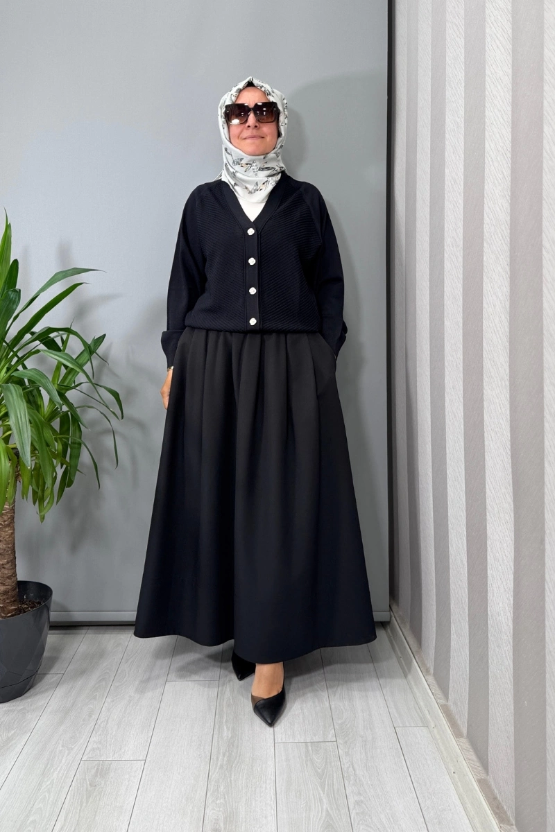 Ghisa Kısa Hırka Siyah 26KOBHRK3183