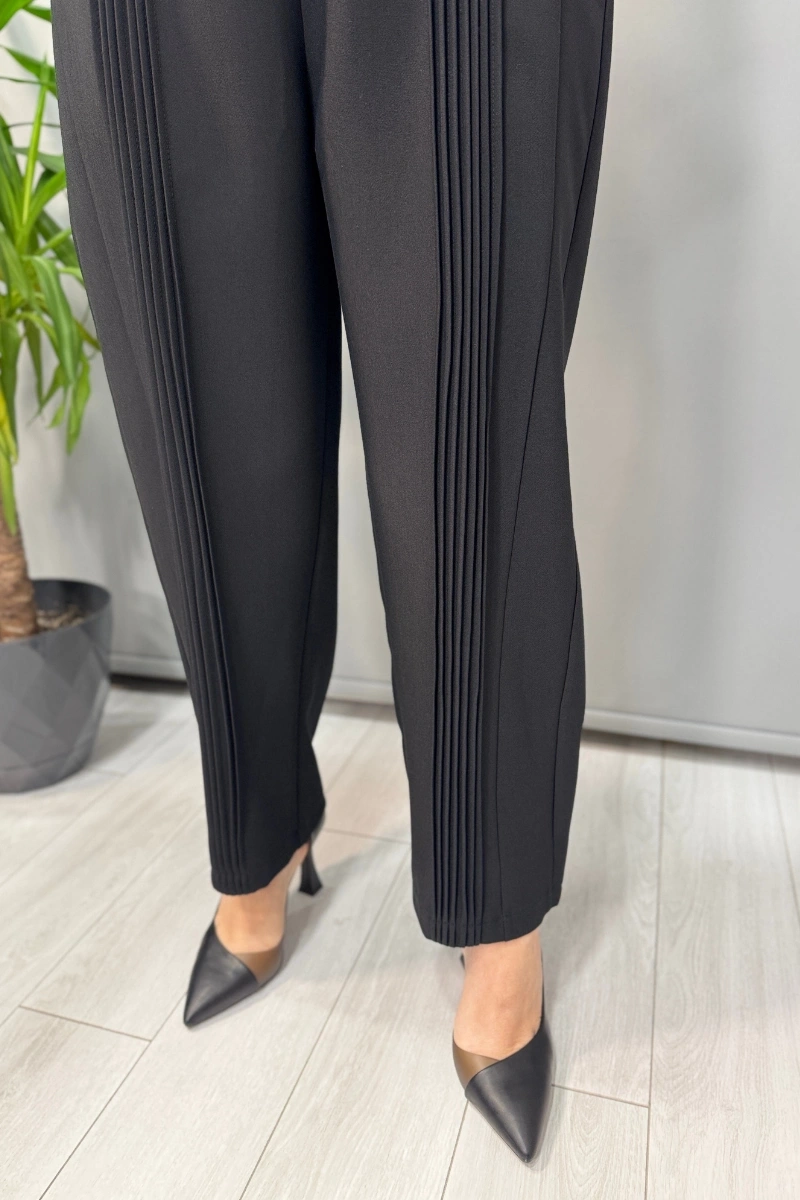 Ghisa Nervürlü Krep Pantolon 8868