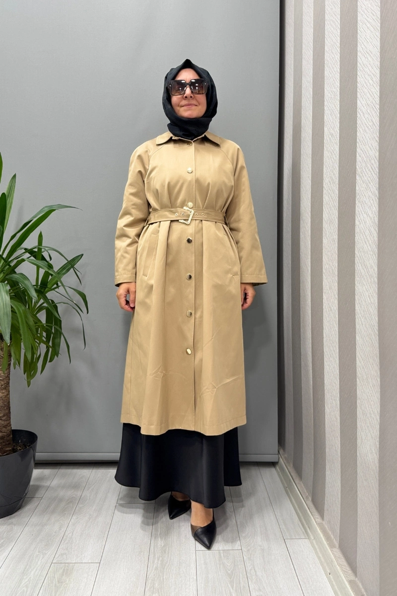 Ghisa Trençkot Bej 26KGSTRN2687