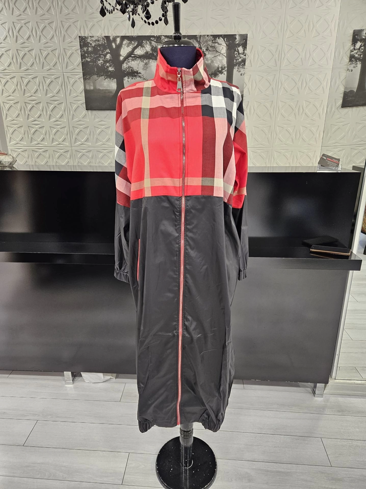 İnvee Burberry Desen Kap Kırmızı 6319