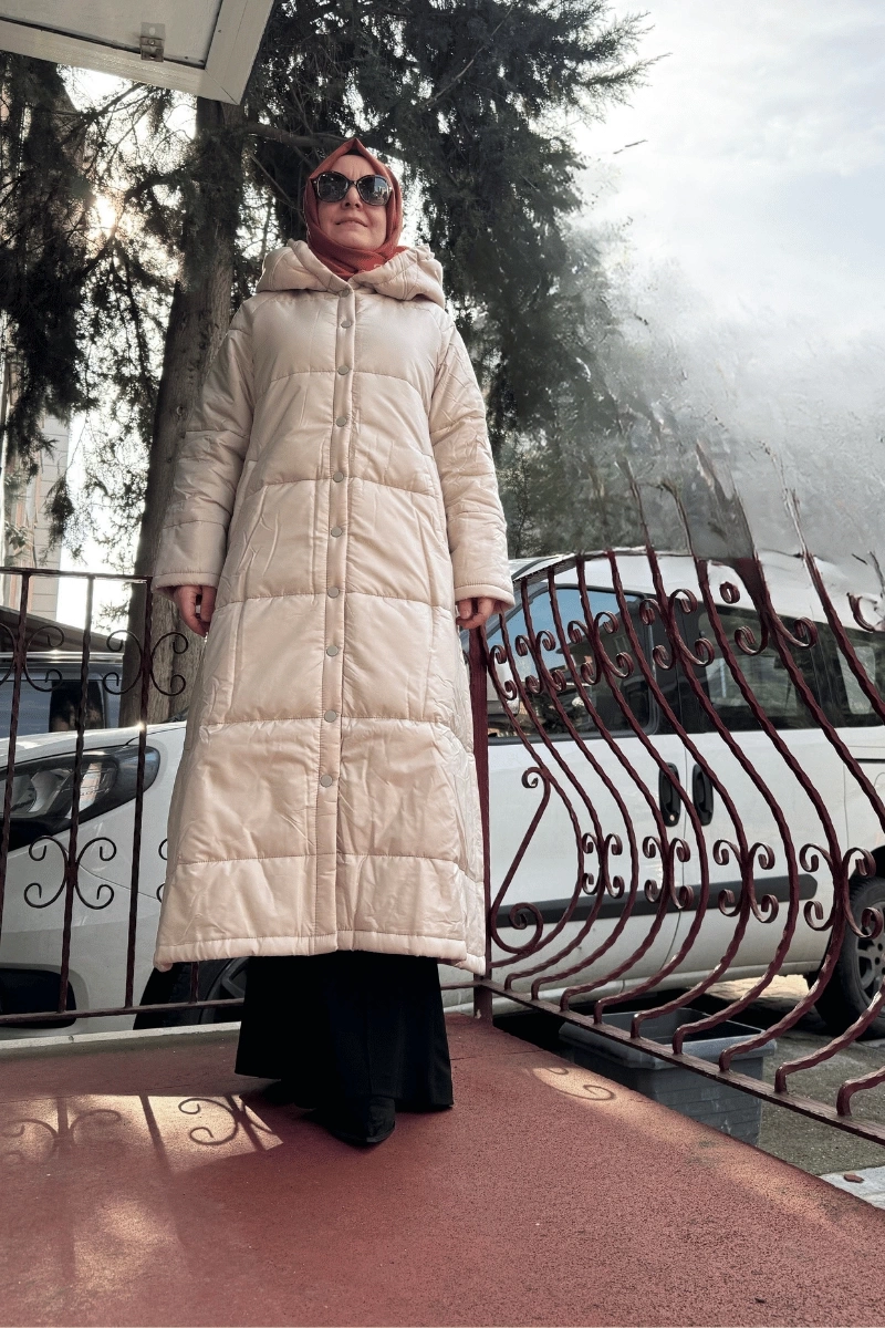 İnvee Şişme Mont Bej 6681