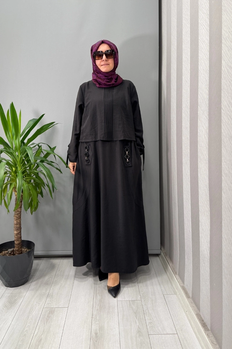 Lissmore Aksesuar Detaylı Elbise Siyah 5775