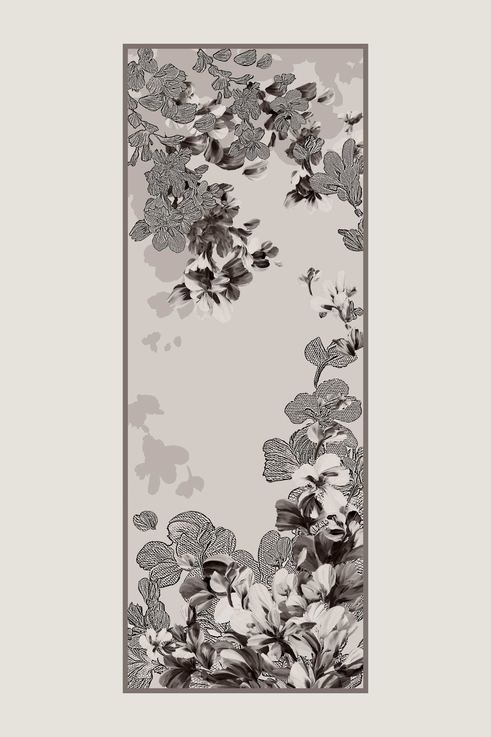 Maisa LAL PAMUK İPEK ŞAL 70*190 CM - VİZON