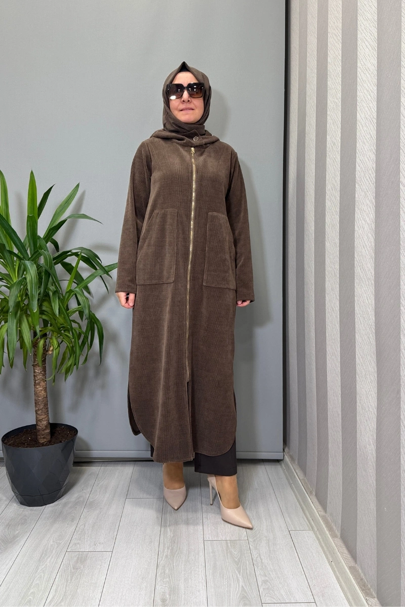 Mascara Önü Fermuarlı Kap Kahve 56MK6134