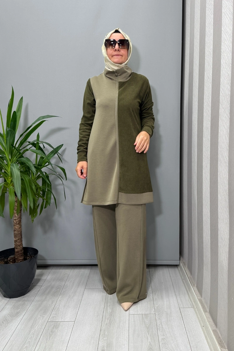 Mascara Tunik Pantolon Takım Yeşil 56MK2131-3128