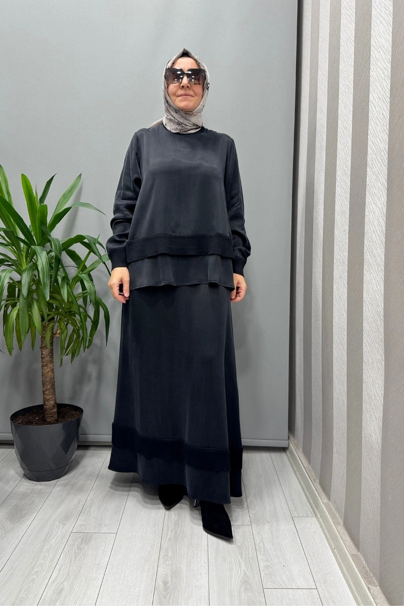 Miss Dalida Etekli Takım Siyah T26K-6002 (T26K-2000)