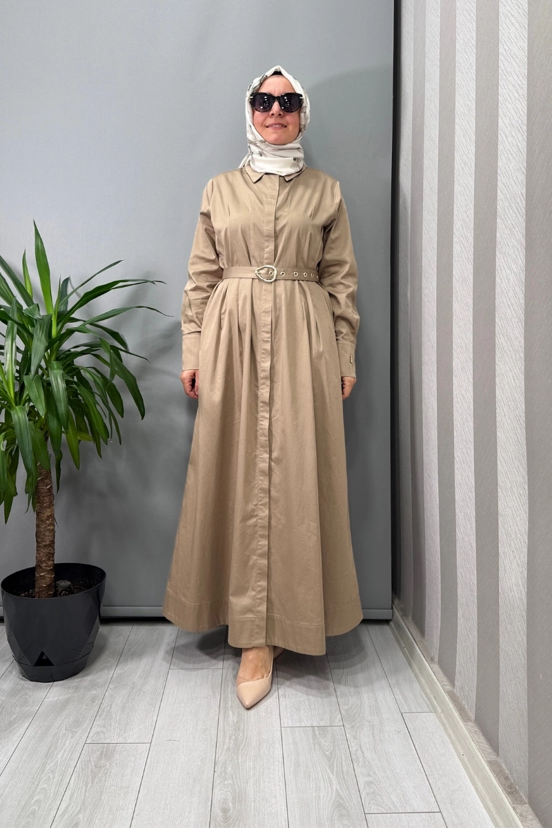 Miss Dalida Gizli Patlı Kemerli Elbise Taş T25Y-4086