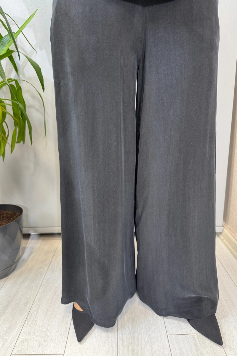 Miss Dalida T26Y-7010 Cupro Cepli Pantolon Etek Siyah T26Y-7010