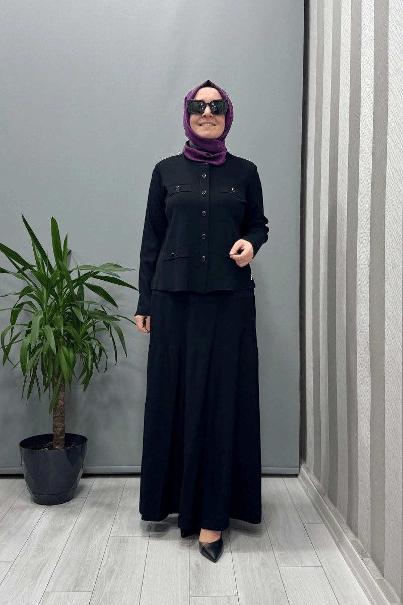 Miss Dalida Triko Etek Siyah T25Y-2004