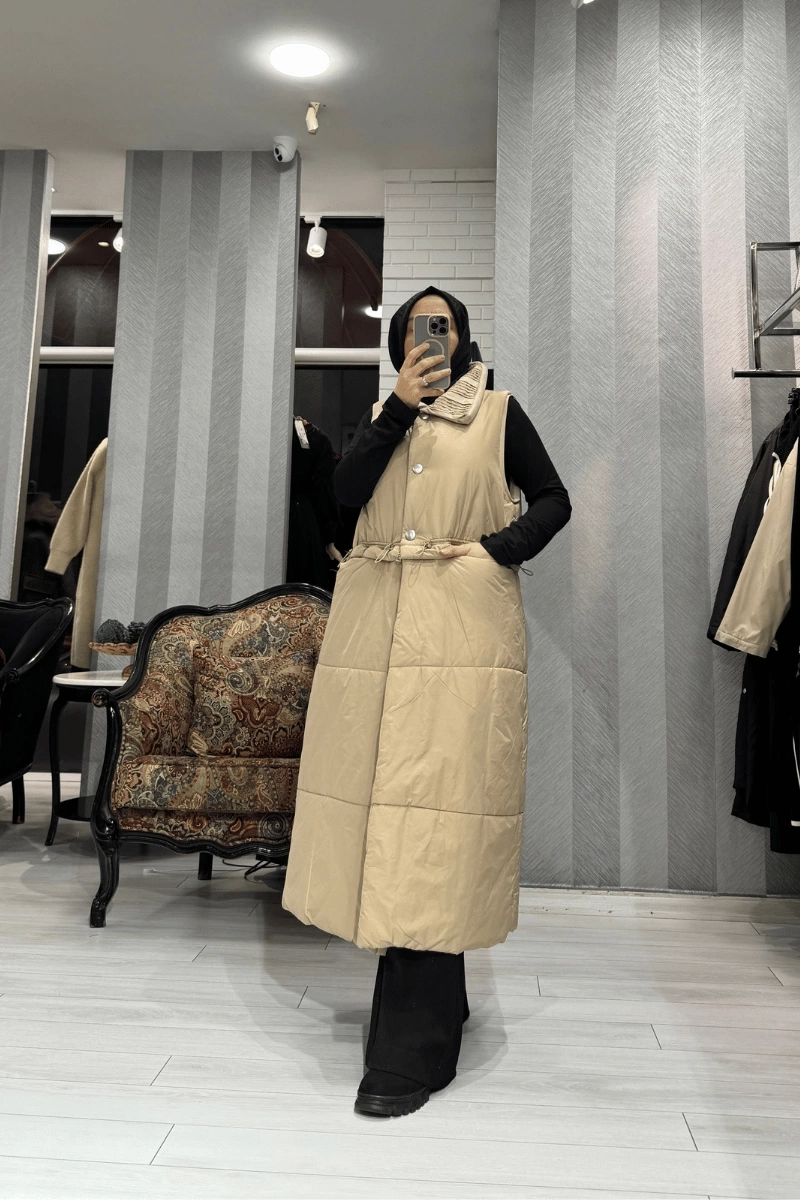 Misswhence Bel Fermuar Detaylı Yelek Taş 36702