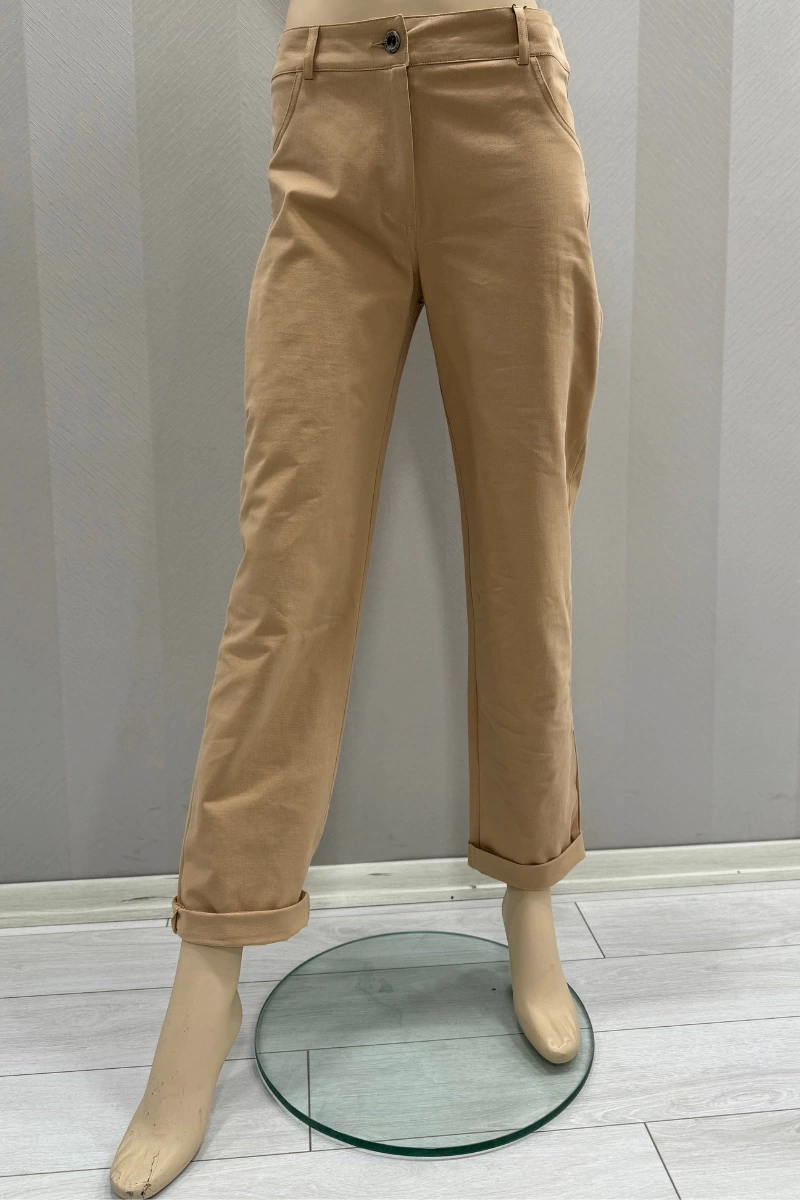 MissWhence Boru Paça Pantolon Camel 31117