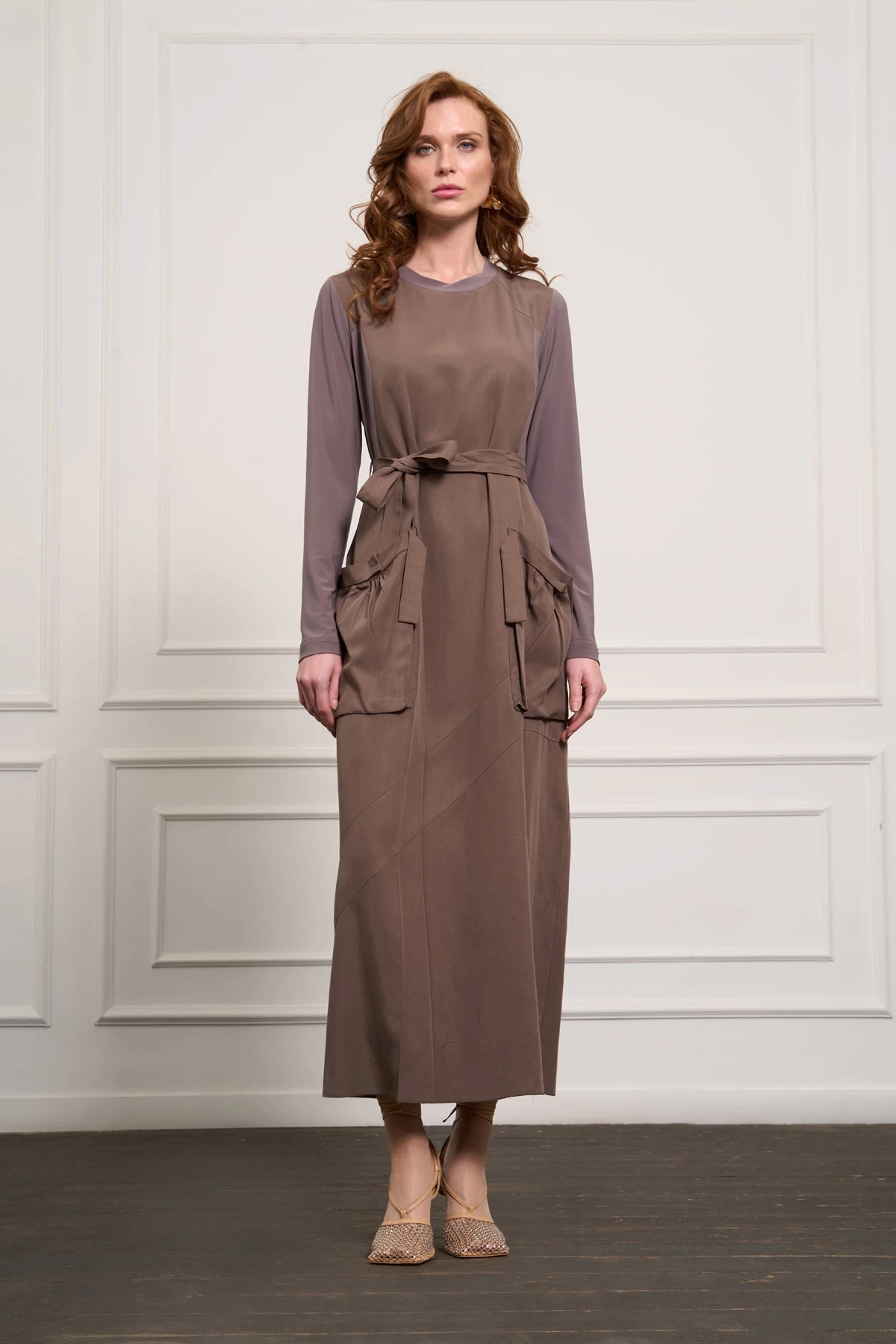 Misswhence Cep Detaylı Basic Elbise Vizon 37814