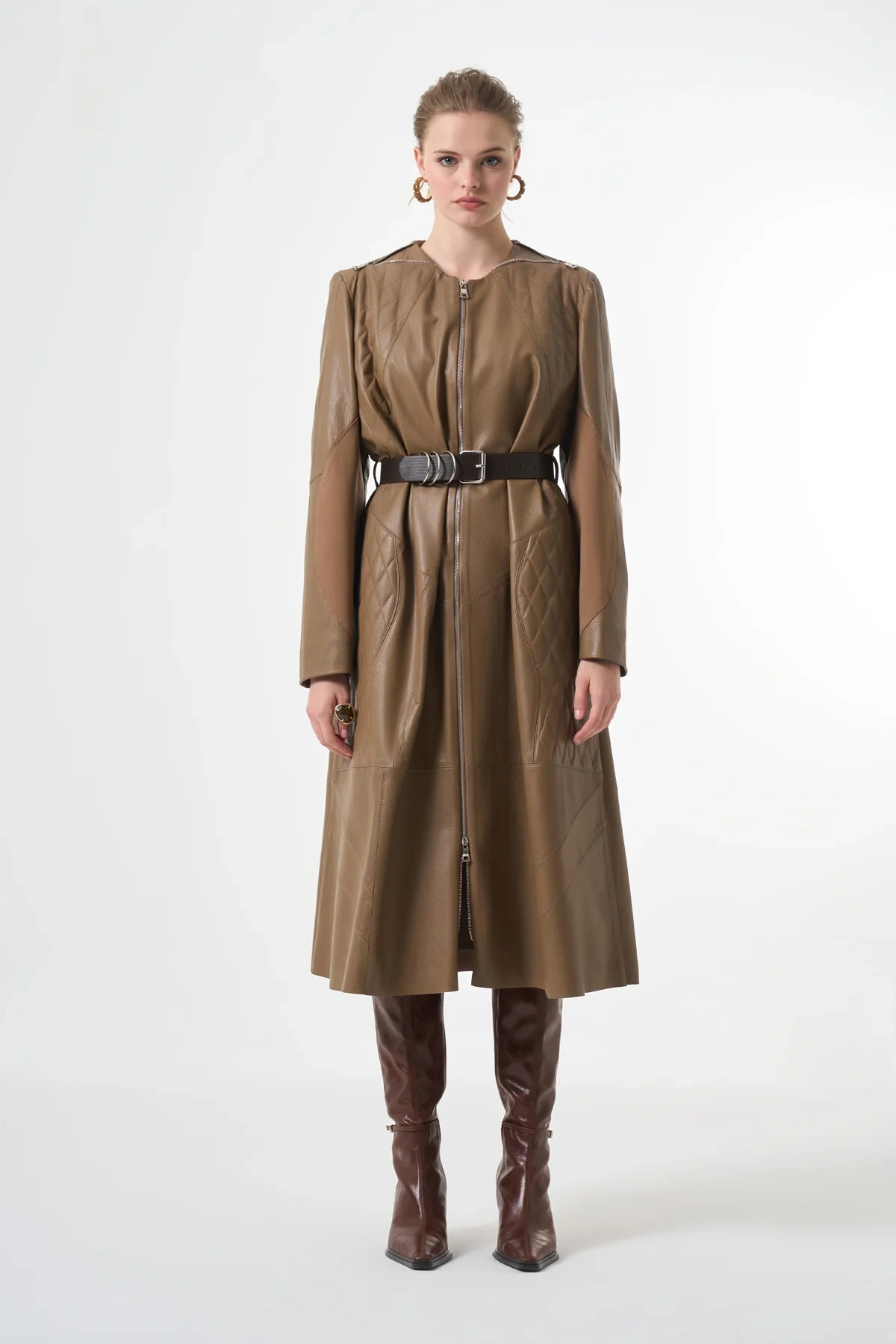 Misswhence Hakiki Deri Ceket Camel 38420
