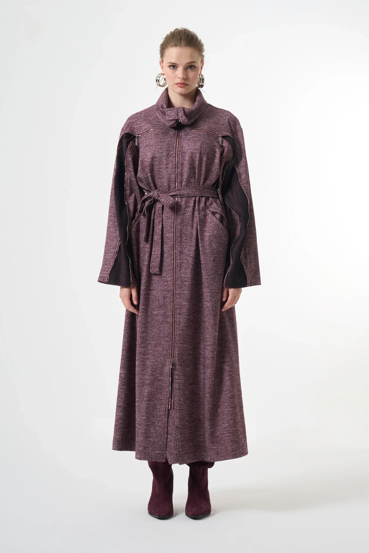 Misswhence Keçe Kaban Bordo 38505