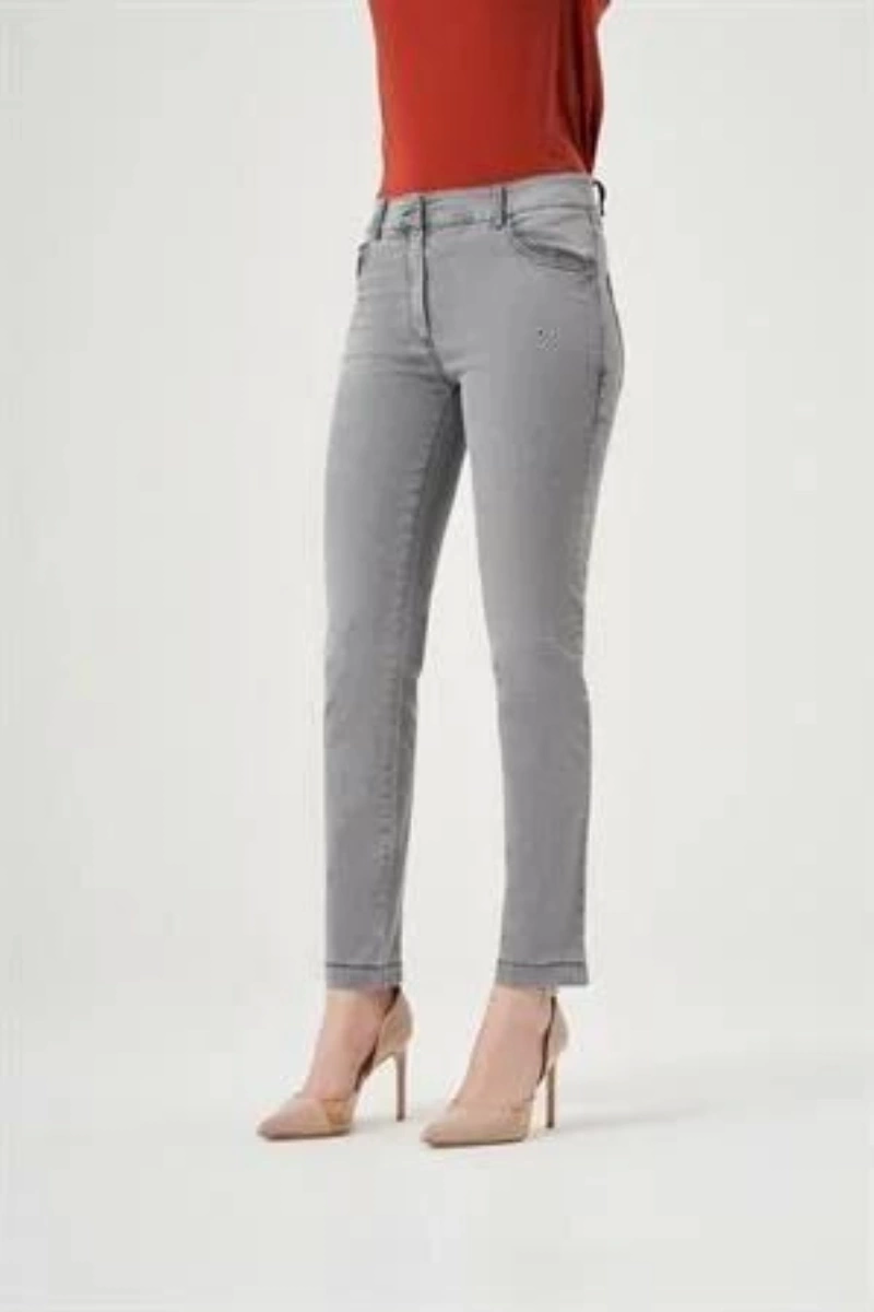 Misswhence Kot Pantolon Gri 32124