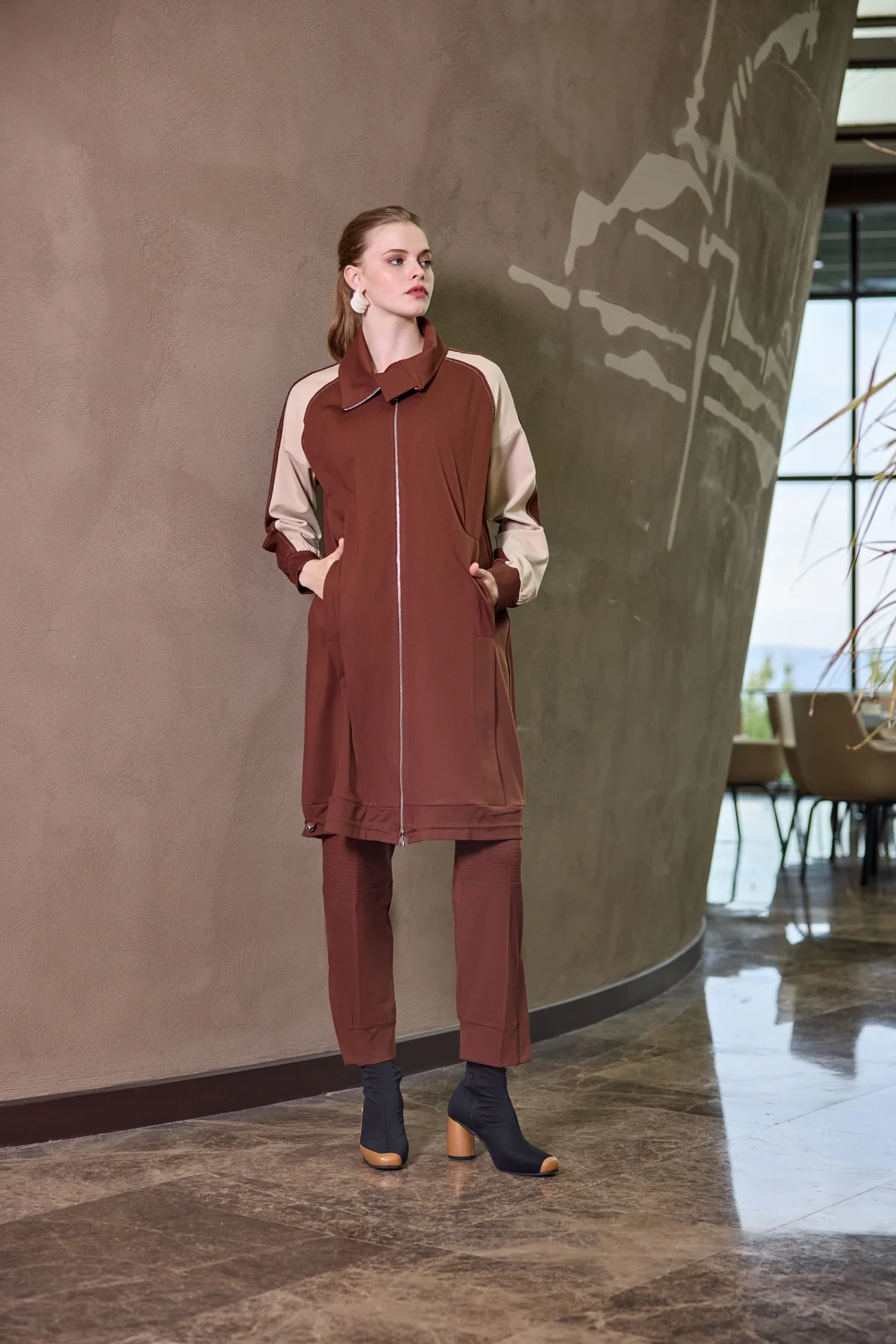 Misswhence Şerit Detaylı Kap Taba 38400
