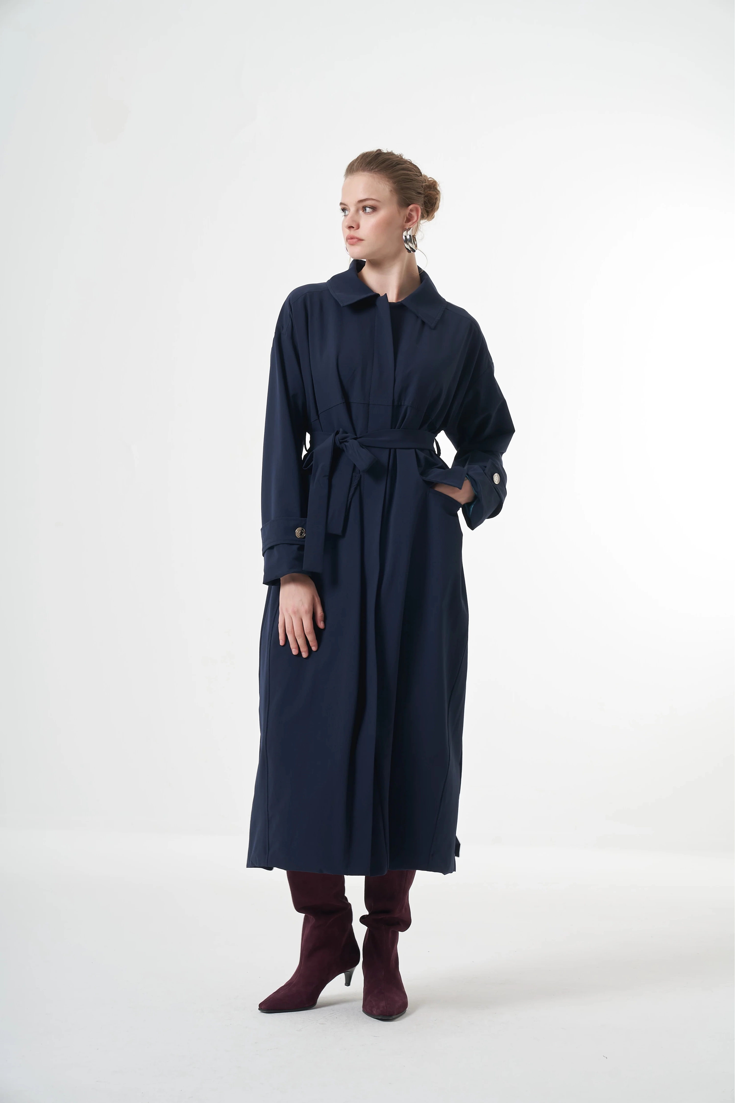 Misswhence Trençkot Lacivert 38500