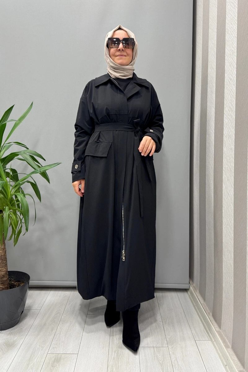 Misswhence Trençkot Siyah 38500