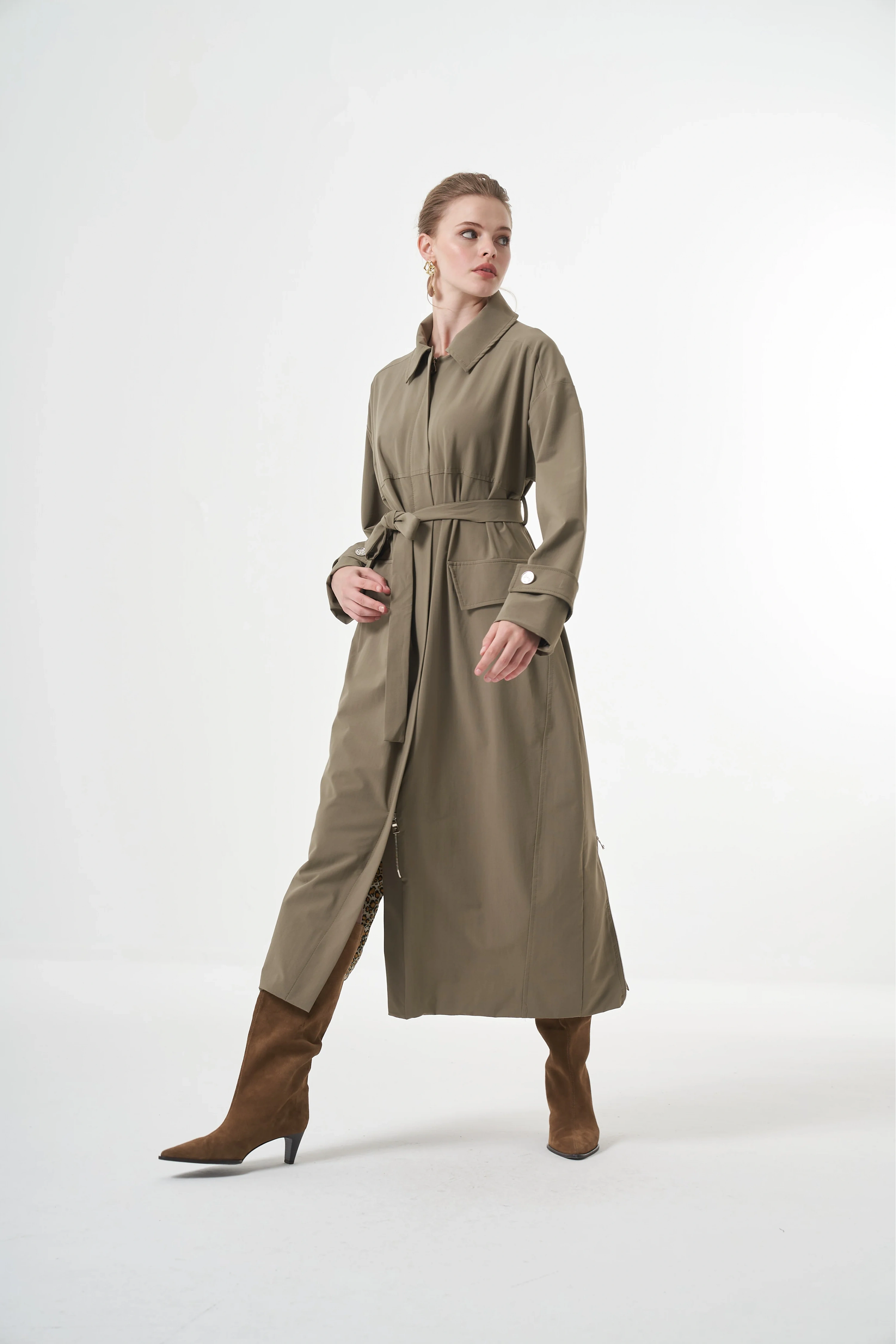Misswhence Trençkot Yeşil 38500