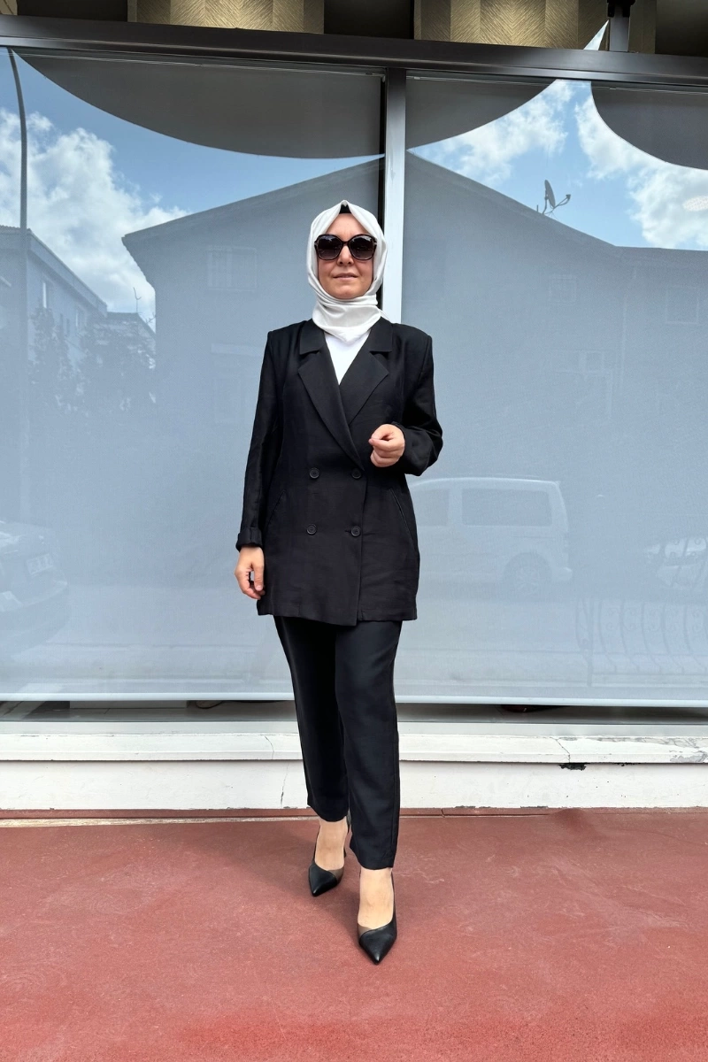 QOOQ Minerva Pantolon Siyah 24SS325
