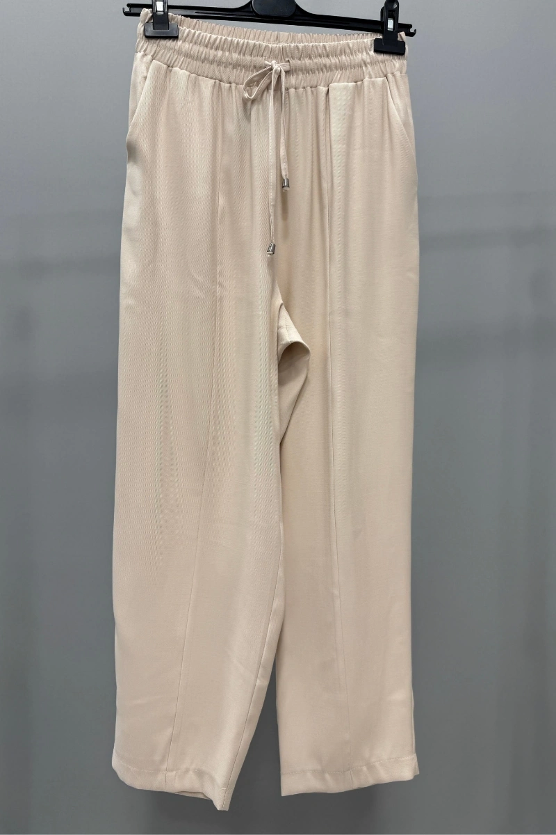 Sentez Asya Havuç Paça Pantolon Bej 5563