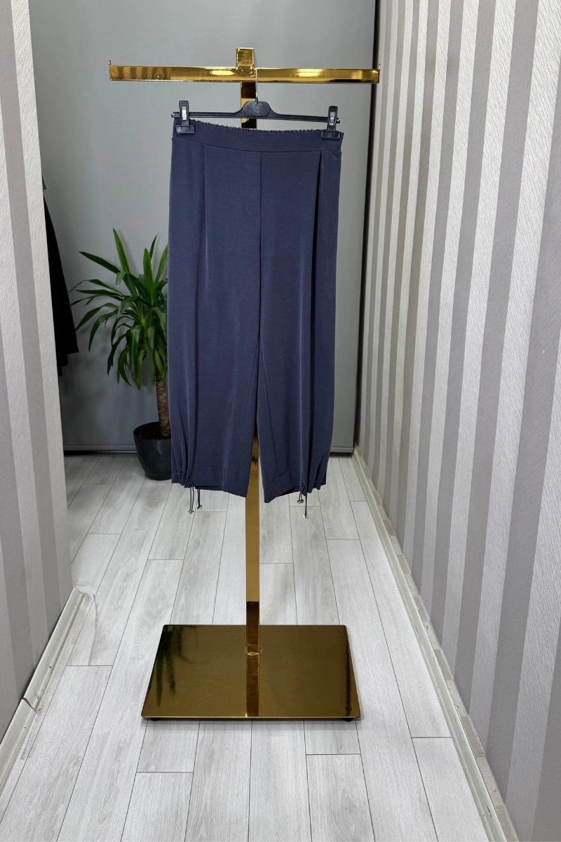 Sentez Paçası Kapsüllü Aura Şalvar Lacivert 5615