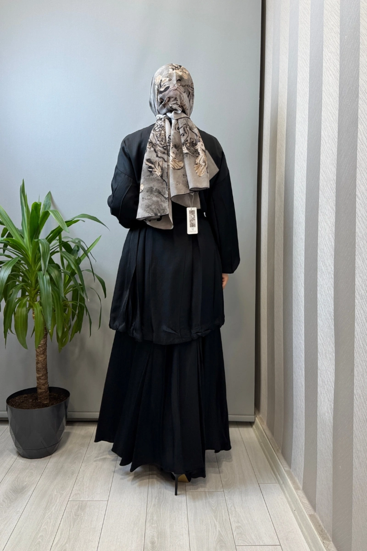 Misswhence Fermuar Detaylı Ceketli Etek Takım Siyah 39203