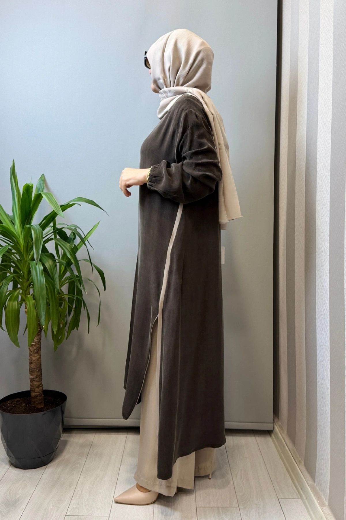 Misswhence İpek Tunik Kahve 39031