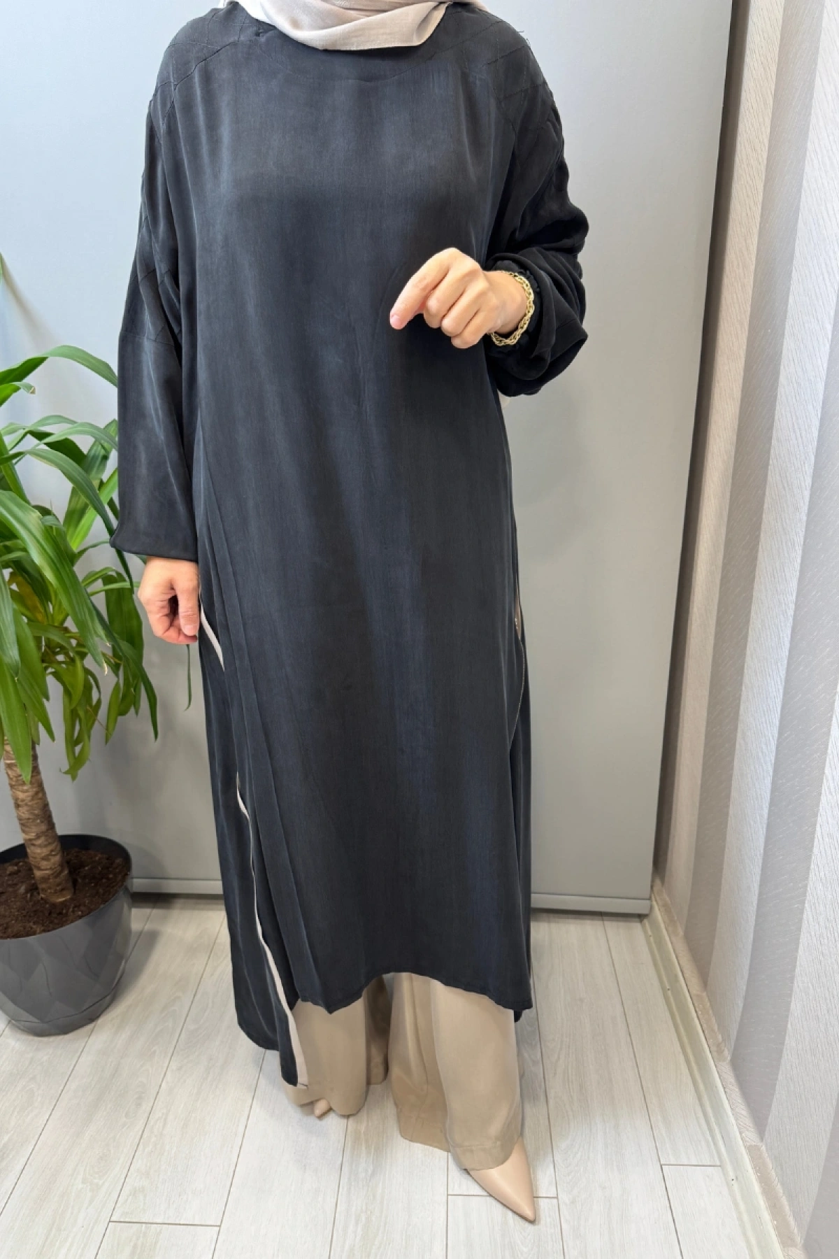 Misswhence İpek Tunik Siyah 39031