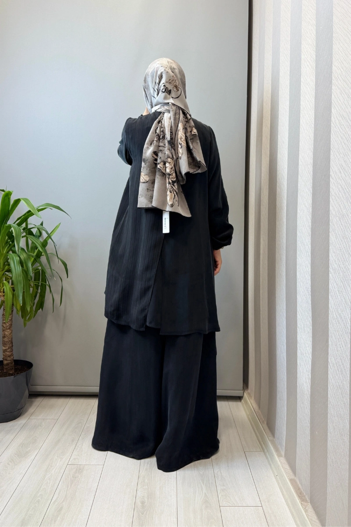 Misswhence Üçlü İpek Takım Siyah 39208