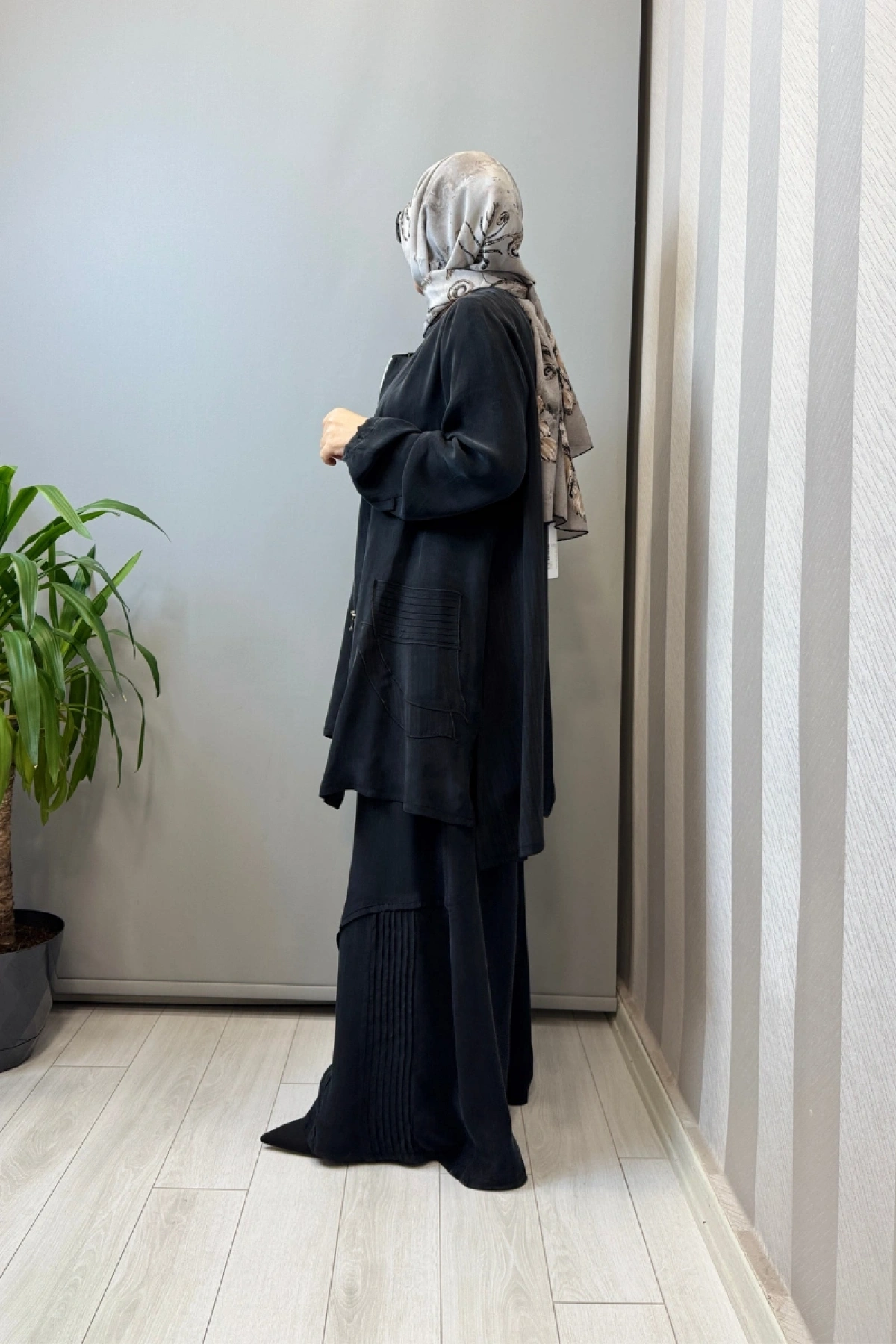 Misswhence Üçlü İpek Takım Siyah 39208