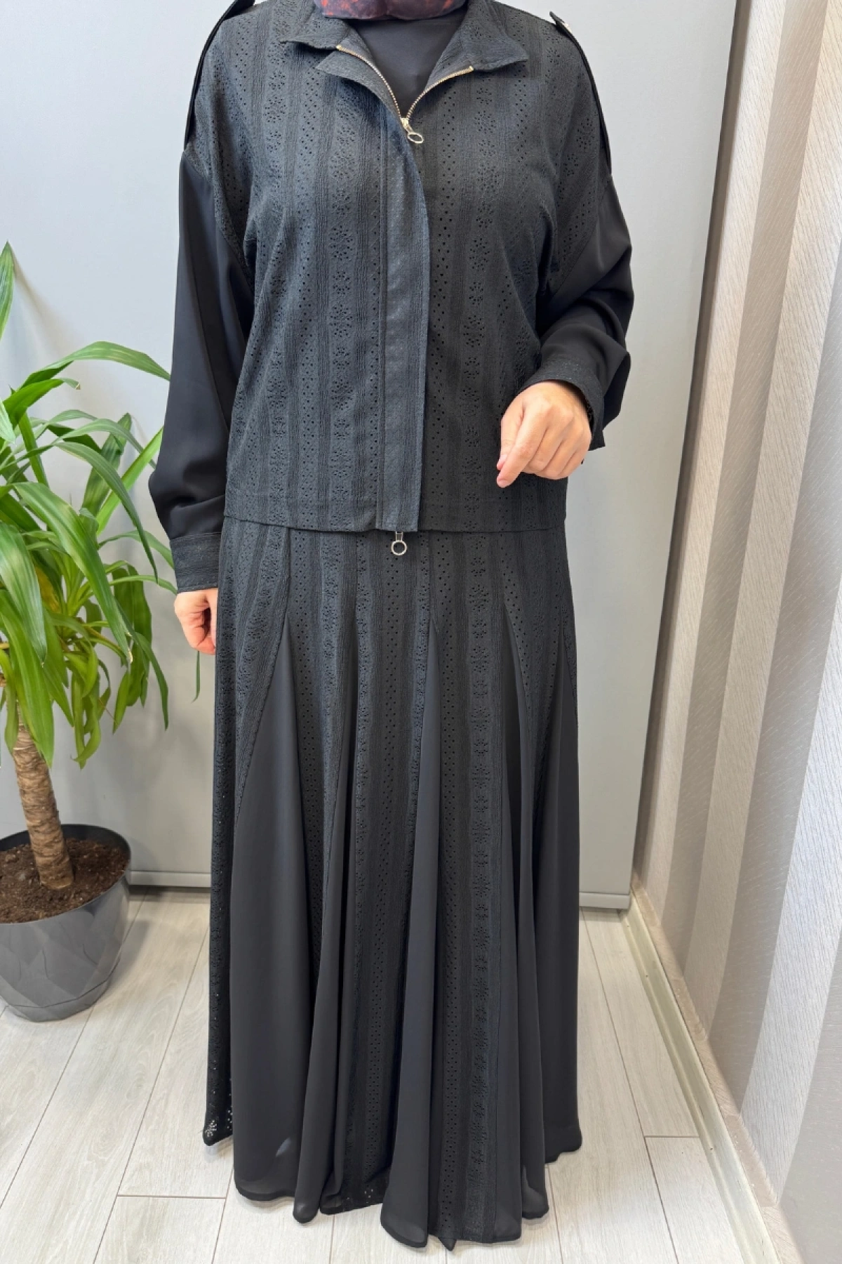 Ghisa Ceket Etek Takım Siyah 3610T9177