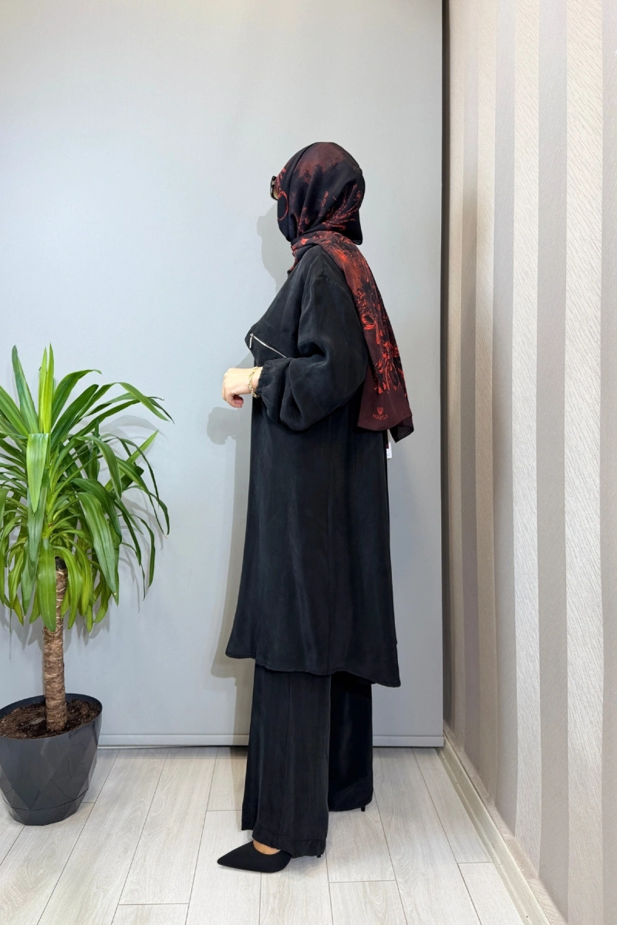 Misswhence Cupra İpek Kap Siyah 39310