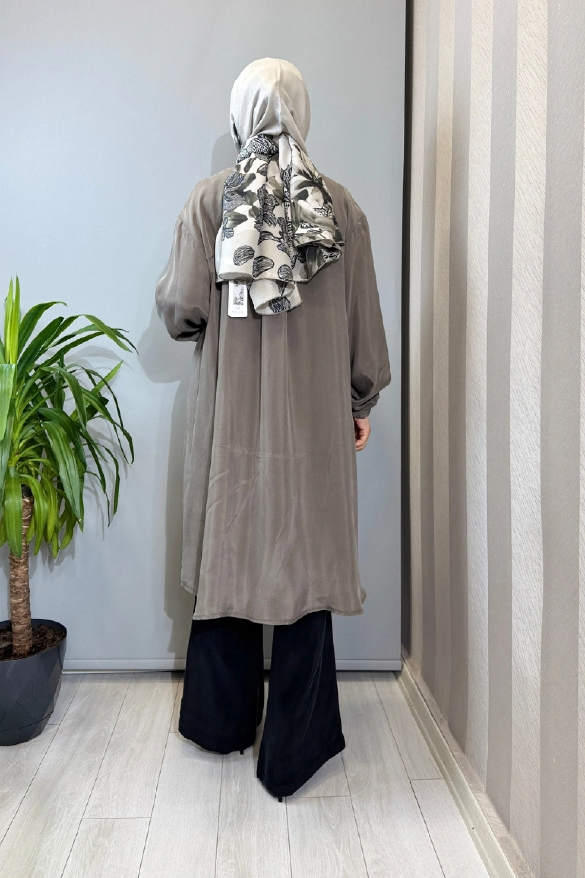 Misswhence Cupra İpek Kap Gri 39310