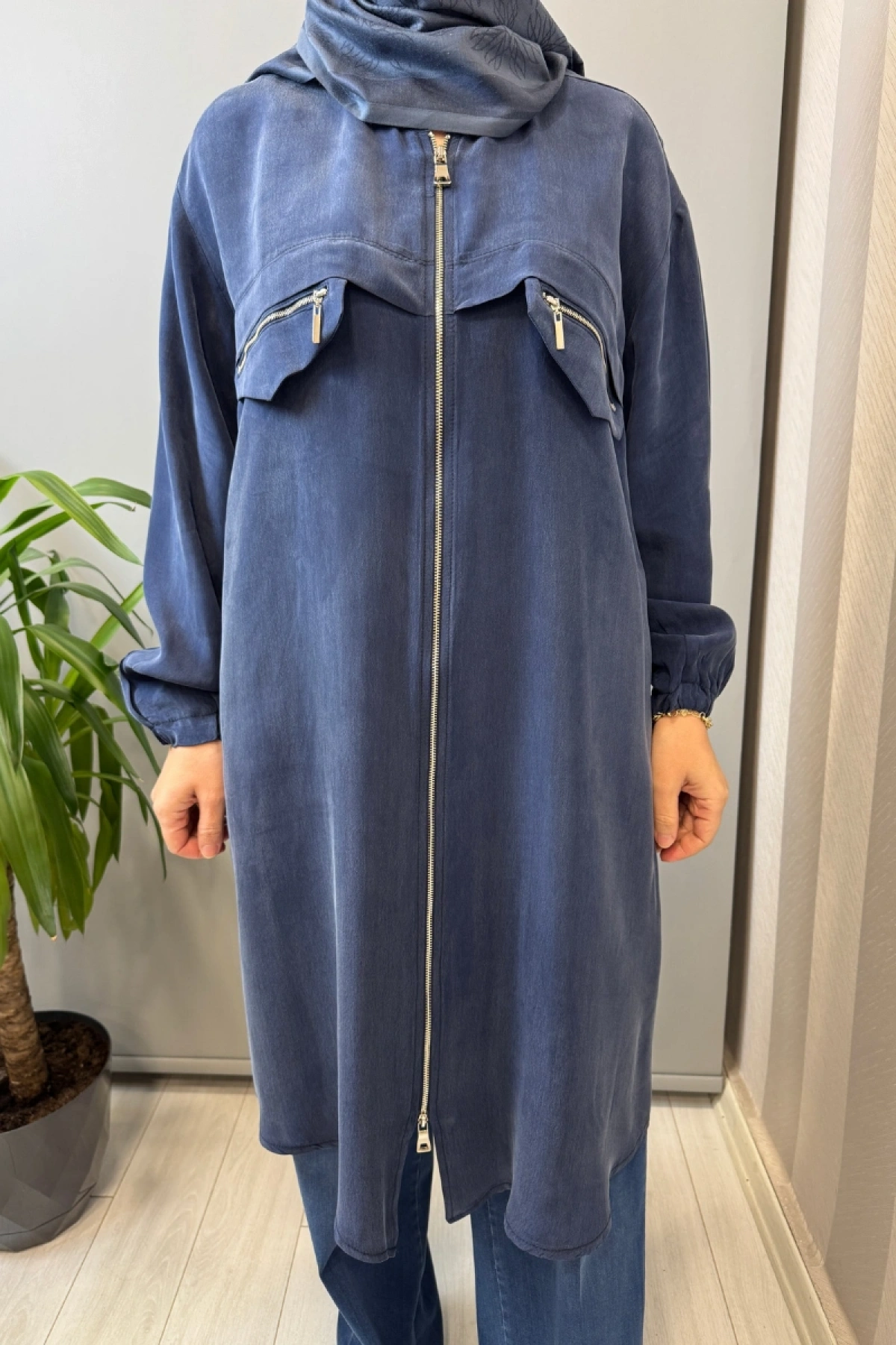 Misswhence Cupra İpek Kap İndigo 39310