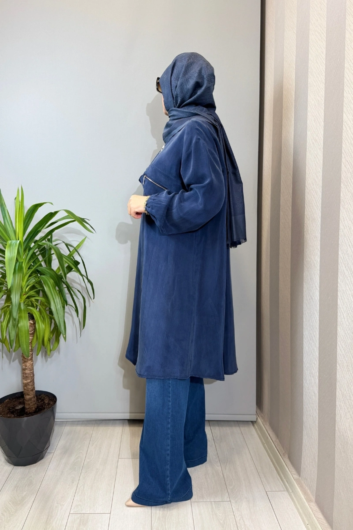 Misswhence Cupra İpek Kap İndigo 39310